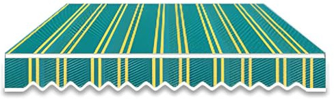 Tende da Sole Retrattile per Patio, Copertura Superiore in Tessuto di Ricambio, Tela di Ricambio in Poliestere Resistente all'Acqua(13x11.5ft/400x350cm)