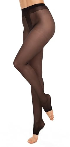 GLAMORY Collants fins Toeless 20 sans orteils Noir 4XL