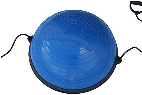 Lisaro Balance Ball, Halbkugel Ball, Balance Trainerball, inkl. Bänder und Pumpe, Der All-in-One-halbkugel-Trainingsball für Balance & Rehabilitation, Anti-Burst und rutschfest für Ganzkörpertraining.