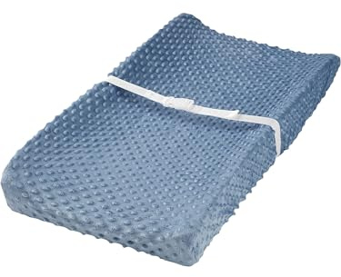 Simple Joys by Carter's Lot de 2 Housses de Matelas à Langer en Coton pour bébé garçon, Bleu/Bleu Marine, OSZ