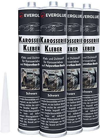 Everglue 1K PU Karosseriekleber flexibel silikonfrei schwarz Kartusche (650507-6)