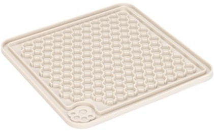 Beeztees Juguetes para morder para Perros K&BZ Puppy Caucho Lick Mat Gris Juguete Perro Gris, 20X20 CM