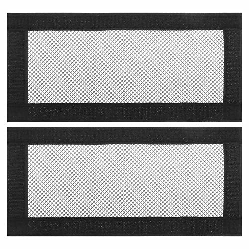 EMSea 2 st luftventilationsskydd för användning under sättet på bil, kompatibel med Modell Y och Model 3, luftutlopp, anti-blockerande nätgallerskydd 25 x 11,8 cm, svart