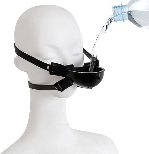 Mund Plug Gag Silikon Mundknebel Knebel Mund Bondage Maske mit Trichter，Toilette Mundknebel für Frauen Männer Knebel Mund Plug Gag Urinal Piss Trichter SM Homosexuell Bondage