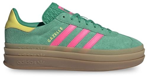 Adidas Schuhe Gazelle Bold W Code JH9668 Grün, Grün Rosa Gelb, 37 1/3 EU