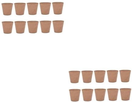 Toyvian 2 Series Copa De Vivero Planta Maceta De Vivero De Jardinería Taza De Cultivo Vienta Verdada Suministros De Jardín Pulpa 25 Piezas*2