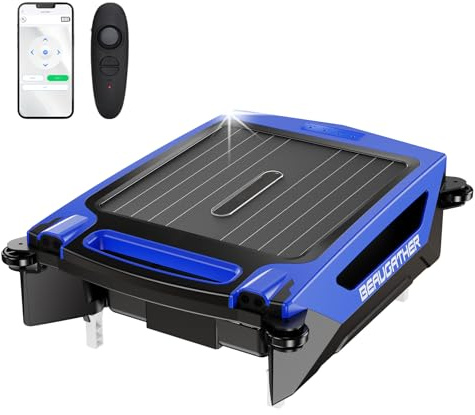 2026 New Model Solar Pool Skimmer Robot, APP and Remote Control, Pool Surface Cleaner Robot with Dual Charging Modes, Automatic Pool Cleaner with Salt Resistant Durable Motor, Smart Obstacle Avoidance