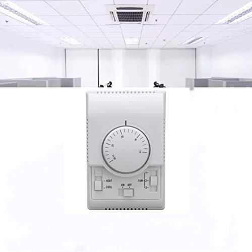 Controlador de Temperatura de Bobina de Ventilador, termostato de Aire Acondicionado Central acondicionador de Interruptor de Control mecánico de 2 vías 110-220 V