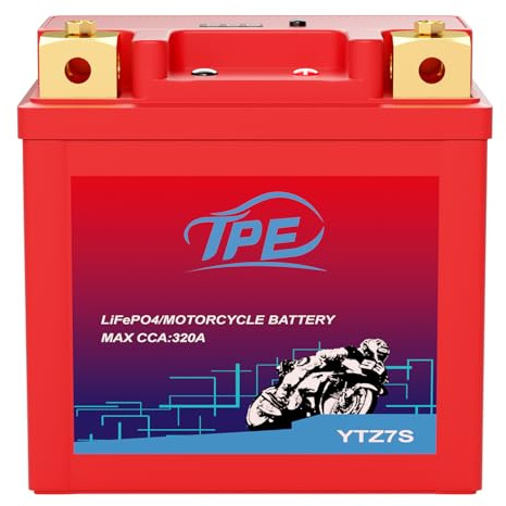 TPE Lithium Motorcycle Battery YTZ7S-BS 12V 4Ah 320CCA Powersport Battery for ATV, Jet Ski, Scooter, PWC and More