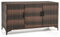 GIANTEX Wicker Gartenschrank aus Rattan mit 3 Türen und abnehmbaren Regalen, wasserdichter Outdoor-Schrank für Kissen, Pool-Spielzeug, Gartengeräte (braun)