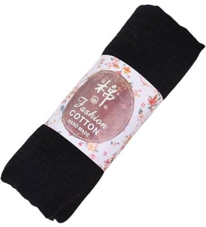 LIANGTUOHAI Damen-Krawatte, rot und schwarz, atmungsaktiv, Baumwolle, Übergröße, Schwarz, One size