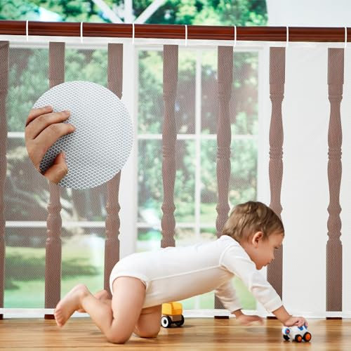 Red De Protección para Escaleras, 3 Metros, Red De Seguridad para Niños, Barandilla para Escaleras, Valla De Malla, Red De Seguridad para Balcones para Bebés(3 M X 78 Cm)