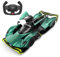 RASTAR 1/14 Scale Aston Martin Valkyrie AMR Pro Remote Control Car, Aston Martin RC Super Model for Kids Boys Adults, Sparkling Green, Open Doors 2.4G