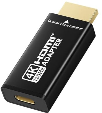 XAOSUN USB C auf HDMI Adapter,20Gbps 4K@120Hz Adapter USB 3.2 C zu HDMI 2.1,Typ C Thunderbolt 4/3 Unidirektional Konverter für MacBook Pro/Air,iPhone 17/16/15,Galaxy/HP/Dell,HDTV,Monitor,Projektor