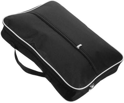 Lyre Carrying Bag 16 19 String Instrument Case Black | Polyester Build, Lightweight Portable Storage, Protection for Thumb Piano and Lyre
