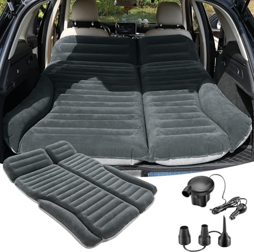 KMZ Matelas pneumatique double face pour SUV floqué épais