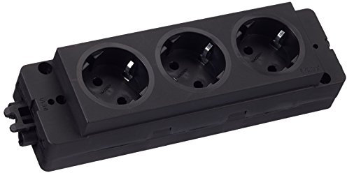 Schulte 159103000100 Steckdosenleiste EVOline Express 3 x Schuko, GST18, schwarz
