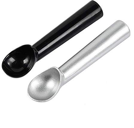 Cucchiaio da Gelato Paletta per Gelato 2 pezzi Mestolo per Alimenti da Cucina Antigelo Antiaderente, Lunghezza 18 cm