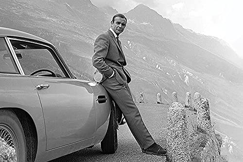 James Bond Poster Sean Connery & Aston Martin (91,5 cm x 61 cm)