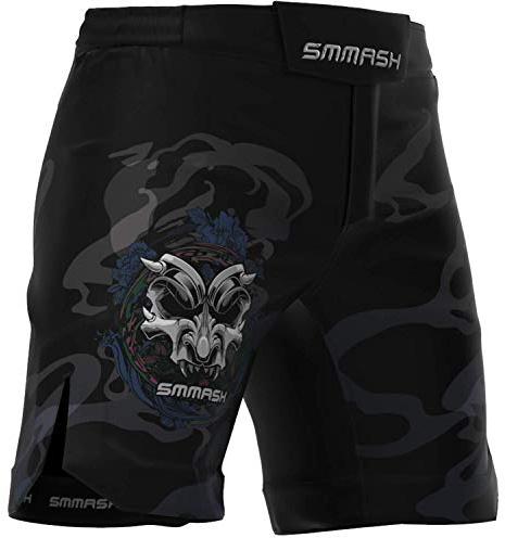 SMMASH Takeo Ultralätt Shorts MMA Herr, Kampsport Byxor, Brottning UFC, Exceptionell Rörelsefrihet, BJJ, Krav Maga, Andas och Lätt, Antibakteriellt Material, Tillverkad i EU (XL)