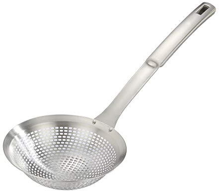 Skimmer Ladle Spoon 304 Stainless Steel Skimmer 14.5 ln for Cooking Frying Skimming Colander/Strainer Stainless Steel Kitchen Tools
