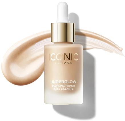 ICONIC LONDON Underglow Blurring Primer | Blurs Imperfections and Gives Skin a Radiant Glow, Cruelty-Free, Vegan Makeup Universal Shade, 0.91 Fl oz