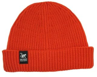 DRESSED IN MUSIC PLAY WITH ME Gorro Docker para Hombre/Mujer - Talla única - Beanie Surf Monkey® - Poliéster Reciclado - Wear&Care (Rojo)