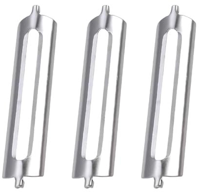 Reccisokz 3 Pezzi pelapatate professionale,lame di ricambio per pelapatate doppio e pelapatate singolo pelapatate asparagi pelapatate bocca