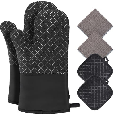 Philorn Oven Gloves Waterproof Heat Resistant 260℃ Silicone Glove