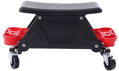 Sindipanda Étagère à outils - Siège d'atelier - Tabouret de travail - Tabouret à roulettes - Jusqu'à 150 kg - Tabouret de mécanicien pour travaux de bricolage, réparations mécaniques
