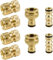 Wzzy Gurden Juego de 8 accesorios de manguera de jardín para manguera de exterior (2 conectores macho dobles, 4 conectores rápidos de extremo de manguera, 2 conectores de grifo de manguera de 1/2