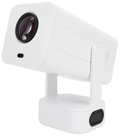 Depisuta Mini -projektor med WiFi 6 och Bluetooth 5.2, 1080p FHD Auto Keystone Correction HDMI USB Movie Projector med 30 Till 150 Tum Projektionsstorlek, 4K Stödd, Fjärrkontroll (EU)