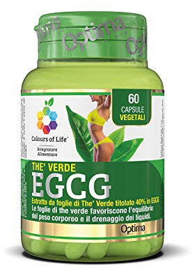 Grüner Tee EGCG - Grüner Tee-Ergänzung - für das Gleichgewicht des Körpergewichts und die Flüssigkeitsdrainage - glutenfrei und vegan, 60 pflanzliche Kapseln