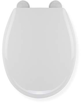 Croydex Sit Tight Huron Toilet Seat, White, 45 x 36 x 5 cm