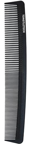 Hair Comb-Professional Hairdressing Anti-Static Carbon Fibre Fine and Standard Tooth Cutting Combs Heat Resistant Barber and Salon Styling Comb