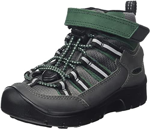 KEEN Unisex Kid's Hikeport 2 Sport Mid Waterproof Hiking Shoe, Magnet Greener Pastures, 9 UK Child
