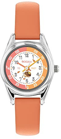 Tikkers RSPB Kids Animals and Insects Time Teacher Analogue Quartz Watch (Orange Hedgehog)