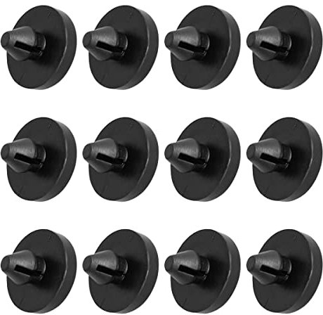 JNNJ 12 Pieces Brake Switch Pad Clutch Pedal Stopper, Rubber Automotive Brake Light Switch Stopper, Clutch Pedal Pad Switch stop Clip, Car Clutch Repair Parts for Pedal Stopper(Black)