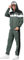 Lonsdale Herren Trainingsanzug mit Kapuze normale Passform ARDNARFF Olive/Black/White M, 117484