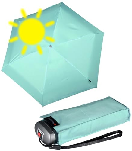 Knirps mini Taschenschirm Travel mit UV-Schutz - aqua