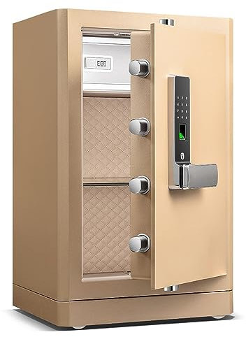 strongbox Coffre-Fort de Grande capacité avec Mot de Passe, Coffre-Fort Domestique Tout en Acier, Coffre-Fort Invisible, Armoire de sécurité pour Bureau, hôtel strongbox