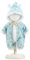 Llorens 1025920 Puppenkleidung für 32 cm Puppen, blaues Pyjama Set mit niedlichen Rehen, Puppenschlafanzug mit Kapuze, Puppenzubehör