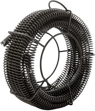 Juego de espirales para limpieza de tuberías, 4 x 3,5 m, 22 mm, cable de limpieza de tuberías profesional con estructura de almacenamiento, dispositivo de limpieza de tuberías, apto para diámetros de