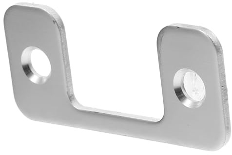 LIFKOME Plaque de Gâche Acier Inoxydable pour Porte Intérieure et Compacte Guide Verrouillage Facile et Sécurisé Accessoire pour Serrure Encastrée Finition Moderne Argentée