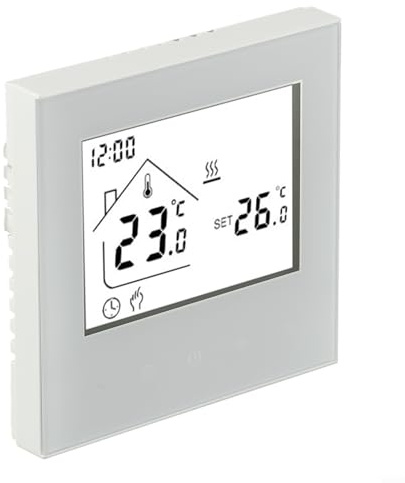 babominimer Thermostat programmable pour chauffage au sol électrique et chaudière murale avec précision de 0,5 °C, programmation hebdomadaire, verrouillage enfant, IP20 (chauffage électrique)