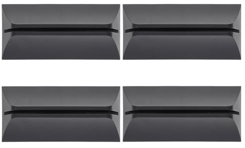 FUNOMOCYA Lot de 4 Pinces de Séparation en Abs Noir, Supports Amovibles pour Écran de Confidentialité de Bureau, Clips Pratiques pour Partitions D’écran, Accessoires Bureau pour Espace