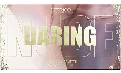 Catrice Daring Nude Eyeshadow Palette, Lidschatten, mehrfarbig, 18 Farben, farbintensiv, matt, glänzend, schimmernd, vegan, Mikroplastik Partikel frei, ohne Parfüm (18g)