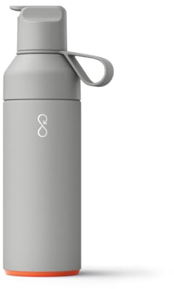 Ocean Bottle Go 500ml | Stainless Steel Water Bottle | Reusable & Sustainable | Keeps Drinks Cold & Hot | Eco Friendly Gift (Rock Grey)