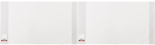 Brunnen 104030003 Buch-, Heftumschlag/Buchschoner (Buchhöhe 30 cm, 59,5 x 30 cm, mit Kantenschutz) transparent (Packung mit 2)