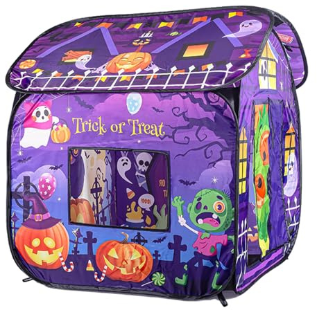 Inomhustält, inomhus lekhus - inomhus lekhus för halloween - lektält för | barn, hopfällbart och ventilerat lekutrymme för småbarn, inomhus och utomhus